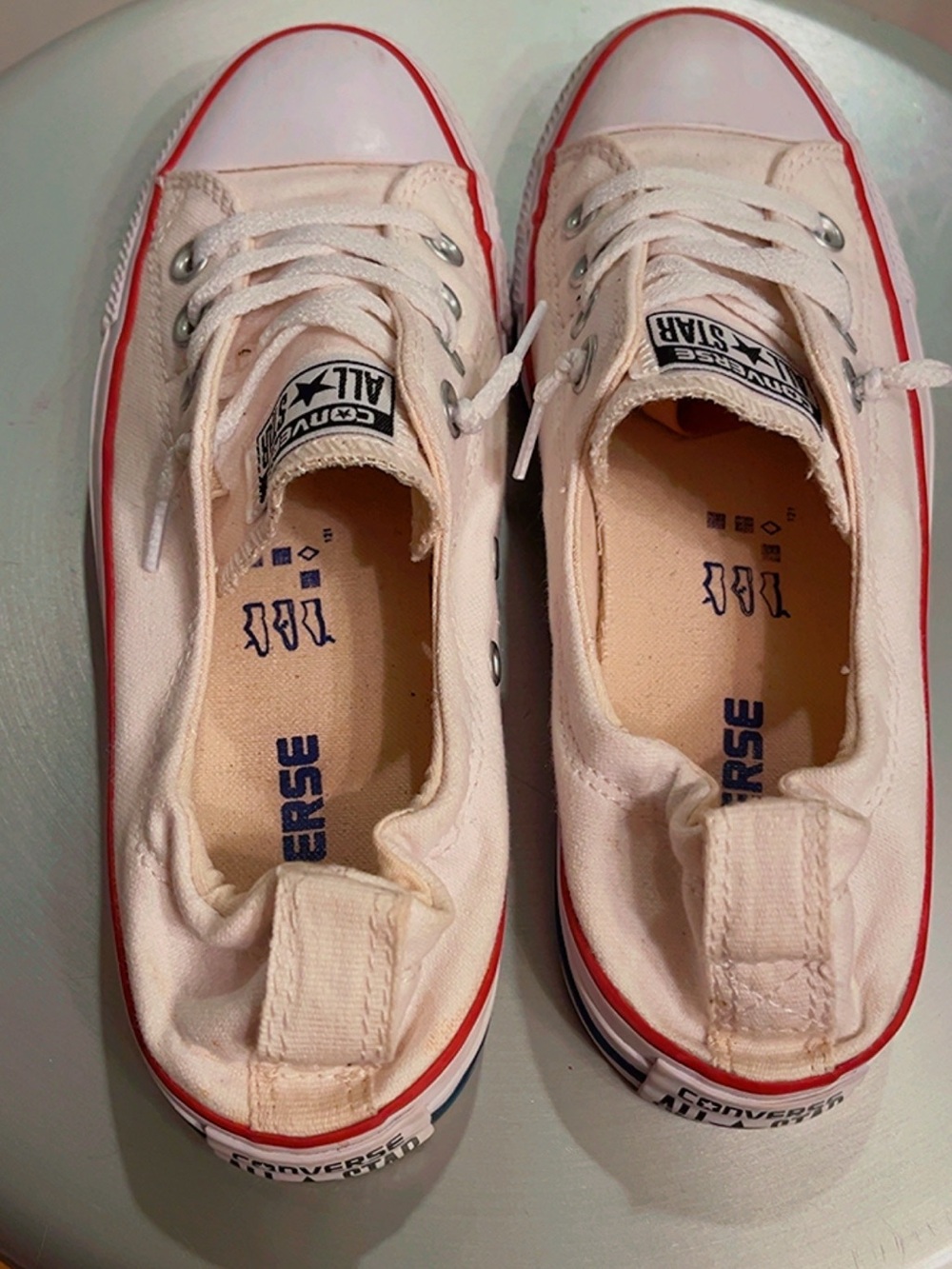 Converse Chuck Taylor All Star Shoreline Slip White Canvas Sneakers Women’s 7.5 - Picture 2 of 7